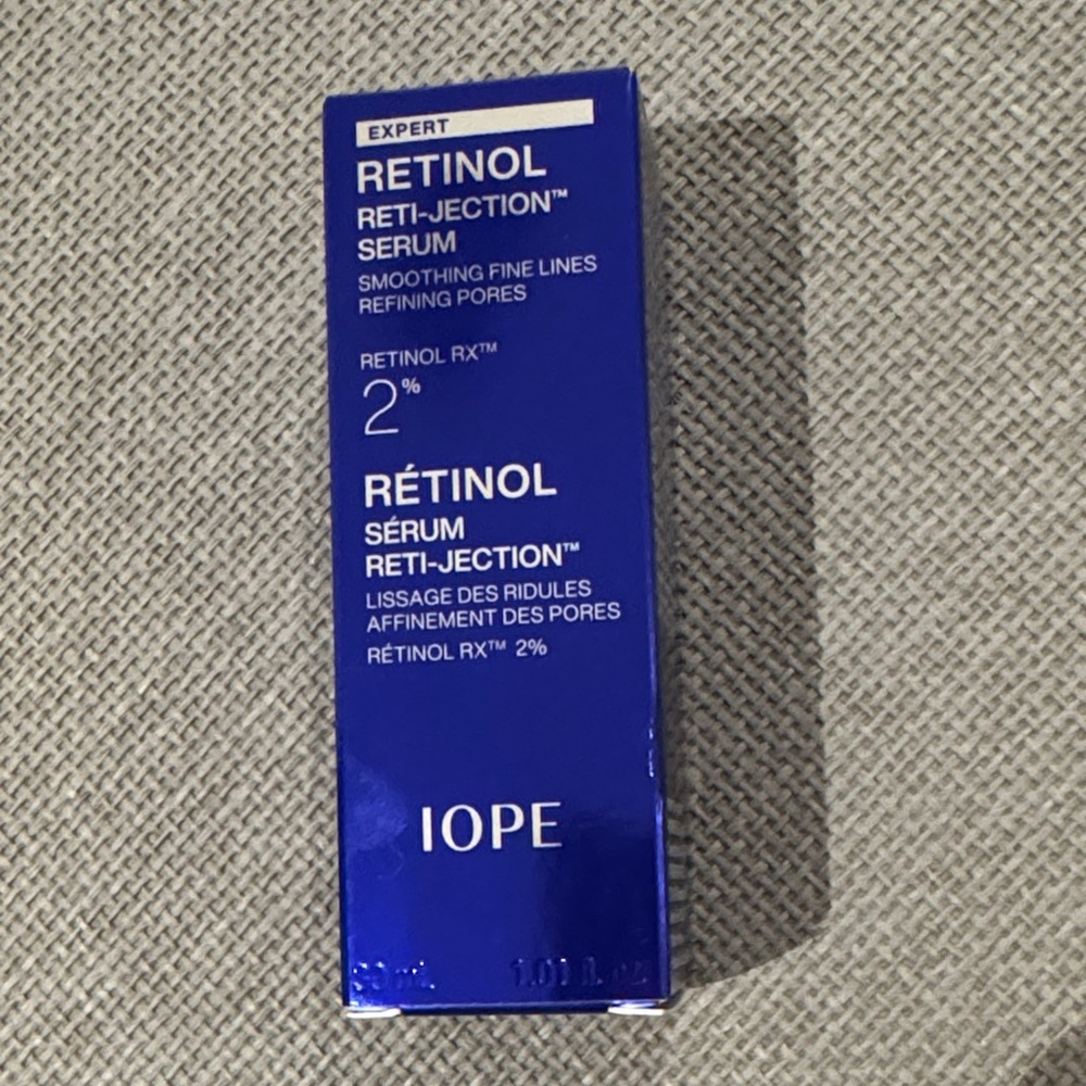 IOPE Retinol Reti-Jection Serum 2% smoothing fine lines refining pores
